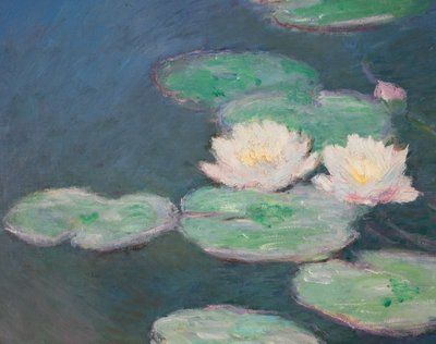 Waterlilies, Evening (detail) by Claude Monet